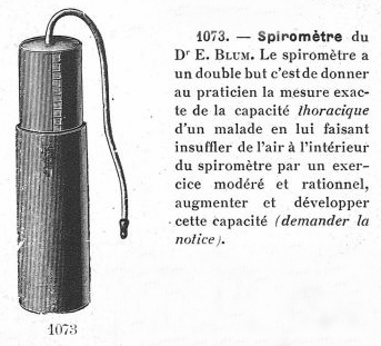 Spirometer, Blum, 1934
